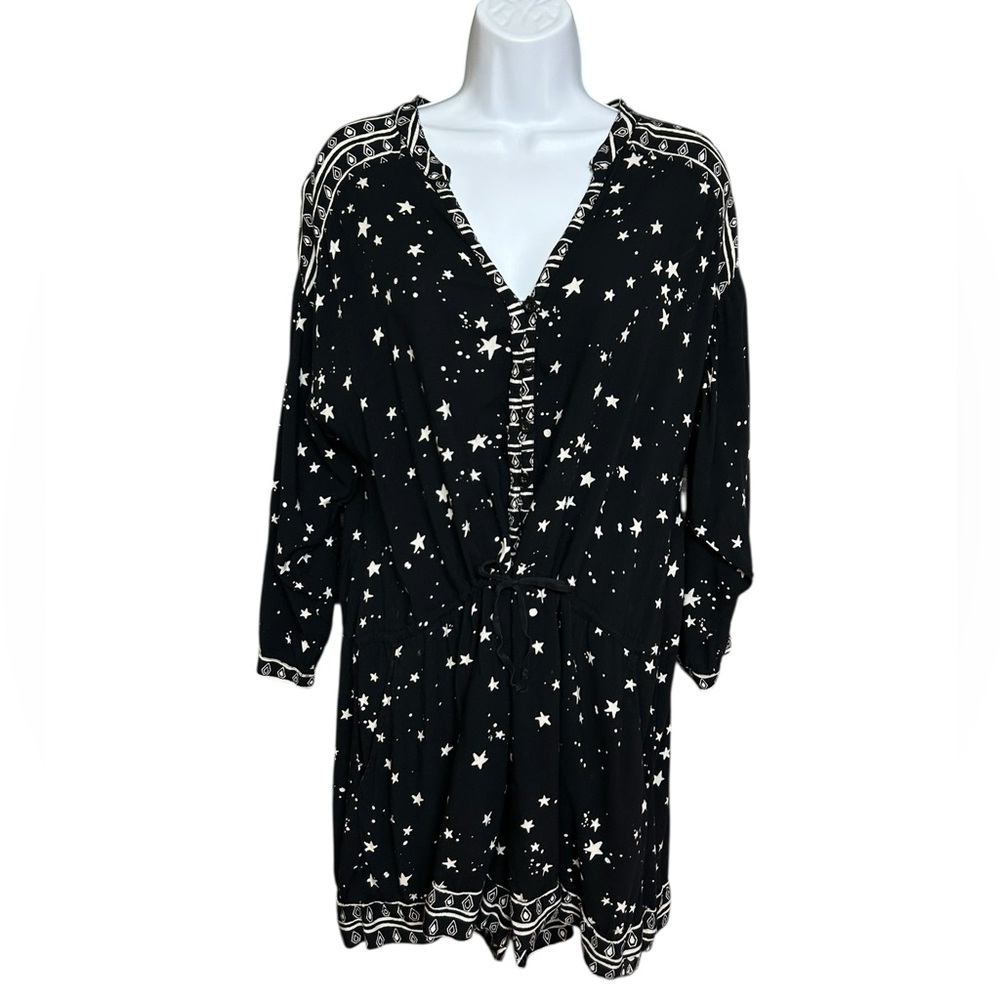Volcom x Georgia May Jagger Star & Planet Romper Black White - Size L